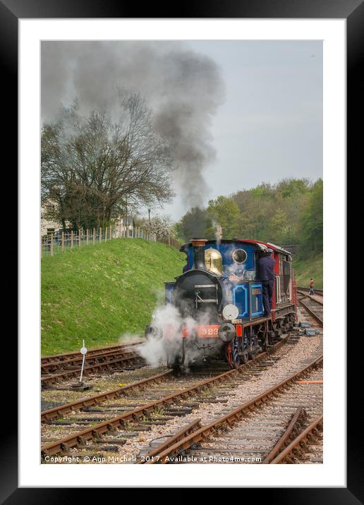 Bluebell Steam Engine Framed Mounted Print by Ann Mitchell