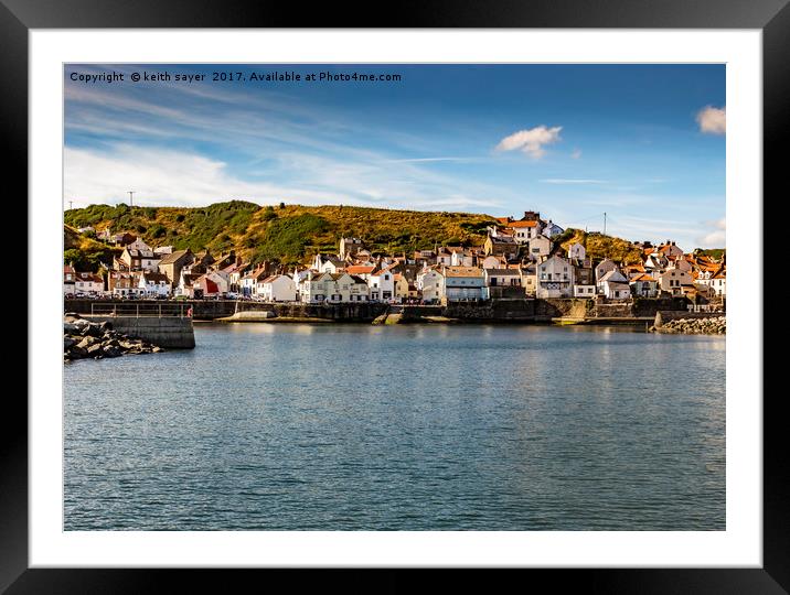Staithes Framed Mounted Print by keith sayer