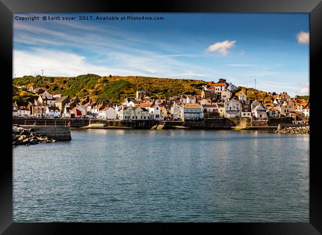 Staithes Framed Print by keith sayer
