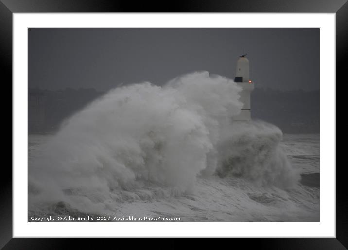 lighthouse 599 Framed Mounted Print by Allan Smillie