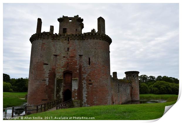 Caerlaverock Castle Print by Allan Smillie