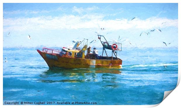 Argentine Fishing Boat Print by Milton Cogheil