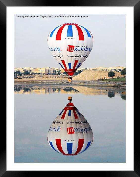 Reflective Balloon Framed Mounted Print by Graham Taylor