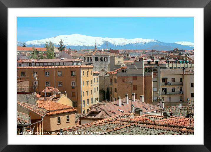  View of Segovia Framed Mounted Print by Igor Krylov