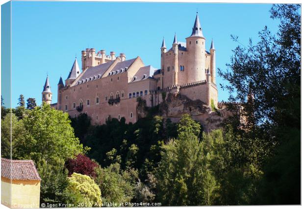 Castle Alcazar de Segovia Canvas Print by Igor Krylov
