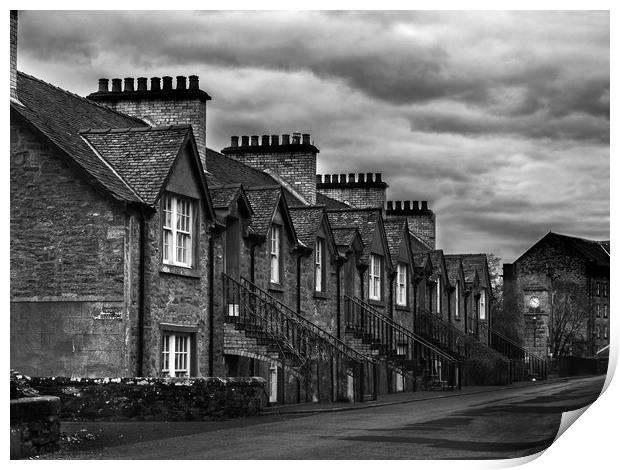 Deanston, near Doune, Scotland. Print by Tommy Dickson