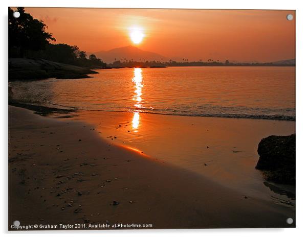 Langkawi Sunrise Acrylic by Graham Taylor