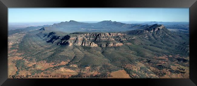 Wilpena Pound, Southern Flinders Ranges Framed Print by Carole-Anne Fooks