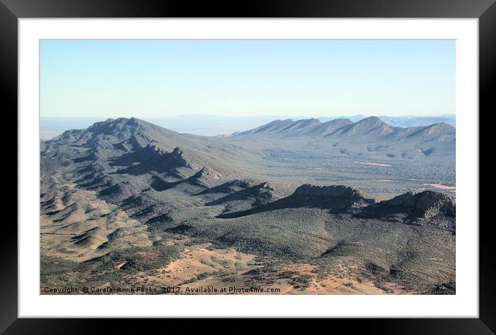 Wilpena Pound, Southern Flinders Ranges Framed Mounted Print by Carole-Anne Fooks