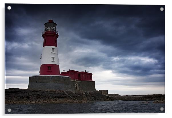 Longstone lighthouse Acrylic by Paul Davis