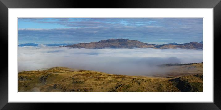 Fog in Snowdonia Framed Mounted Print by Oxon Images