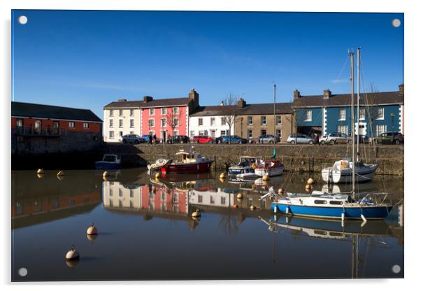 Aberaeron Harbour, Ceredigion, Wales, UK Acrylic by Mark Llewellyn