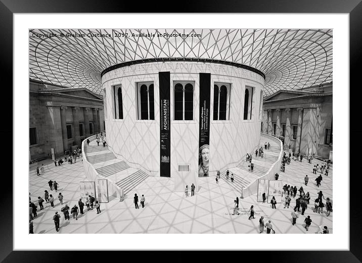 British Museum, London Framed Mounted Print by Graham Custance