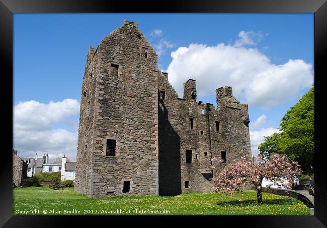 Kirkcudbright Castle Framed Print by Allan Smillie