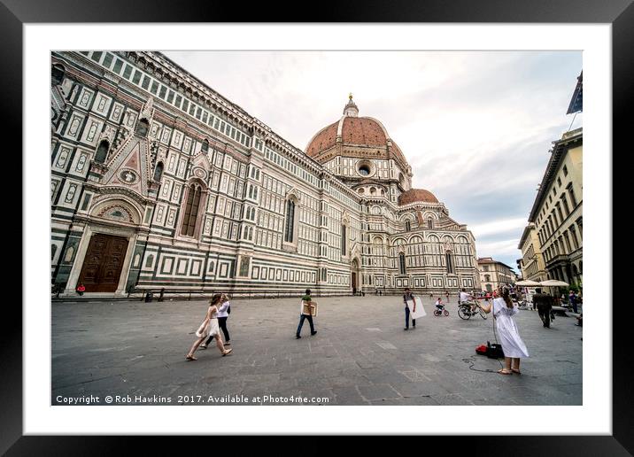 Florence Cathedral  Framed Mounted Print by Rob Hawkins