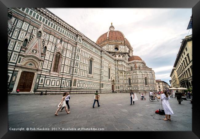 Florence Cathedral  Framed Print by Rob Hawkins