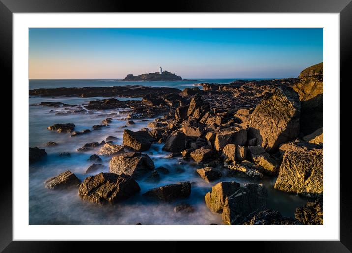The even tide Framed Mounted Print by Michael Brookes