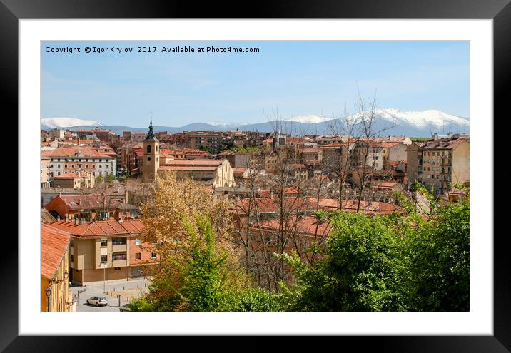 View of Segovia Framed Mounted Print by Igor Krylov