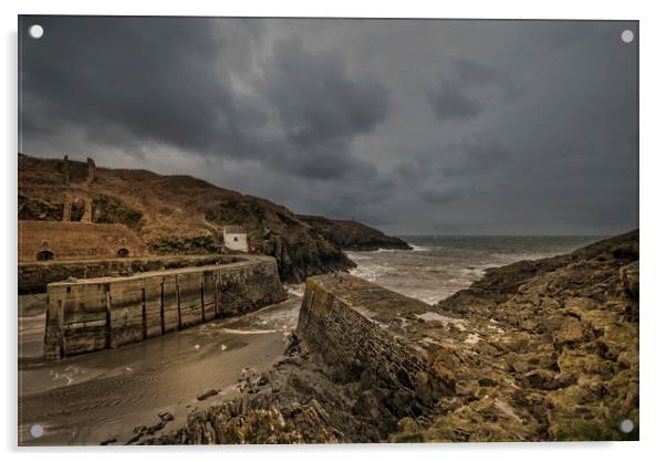 Porthgain Pembrokeshire Acrylic by Eddie John