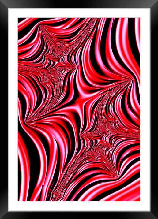 Red Abyss Framed Mounted Print by Steve Purnell