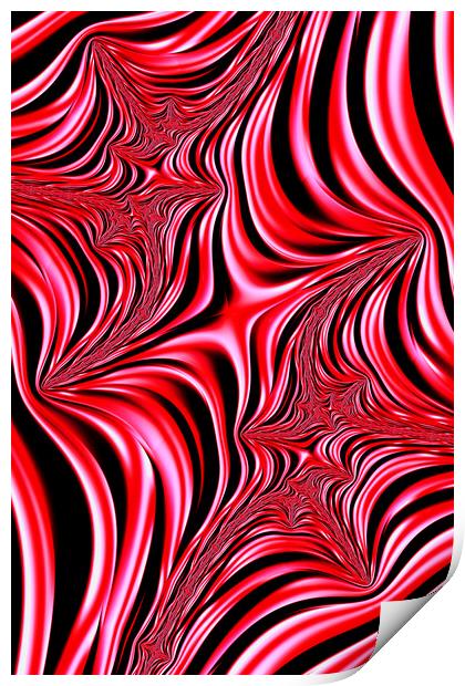 Red Abyss Print by Steve Purnell