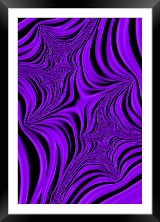Purple Abyss Framed Mounted Print by Steve Purnell