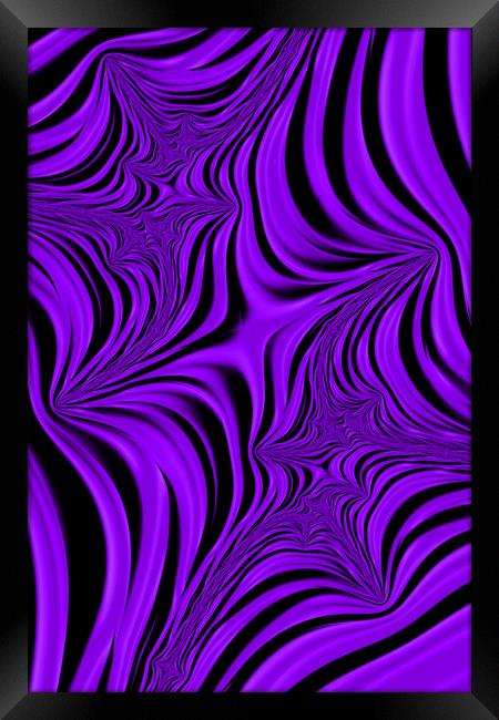 Purple Abyss Framed Print by Steve Purnell