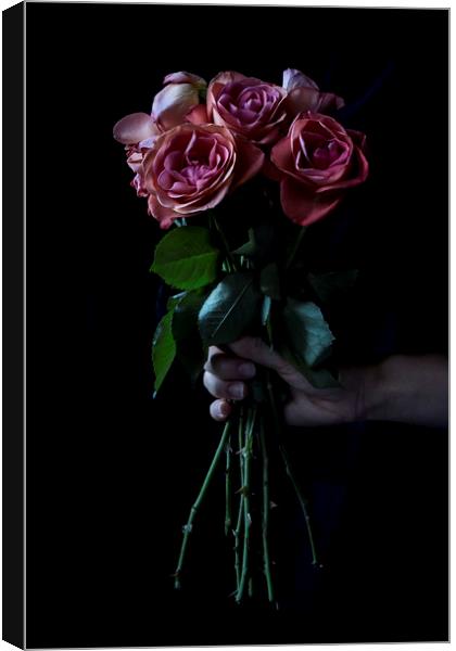 Bouquet of roses Canvas Print by Denitsa Karan