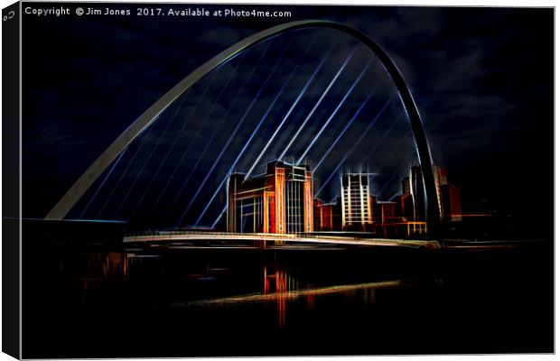 Artistic Tyne Canvas Print by Jim Jones