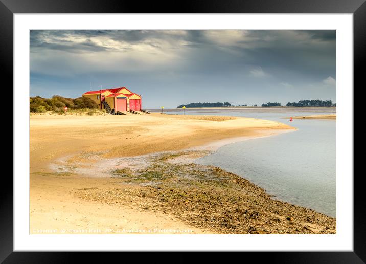 Wells Lifeboat Shed Framed Mounted Print by Stephen Mole