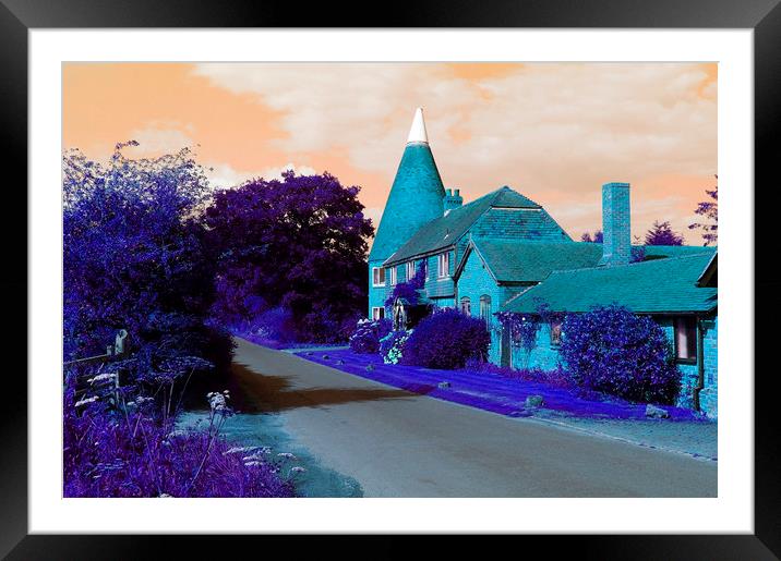 The Blue Oast 2 Framed Mounted Print by Alan Barnes