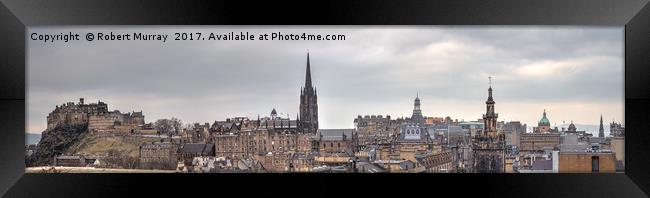 Edinburgh Skyline Framed Print by Robert Murray