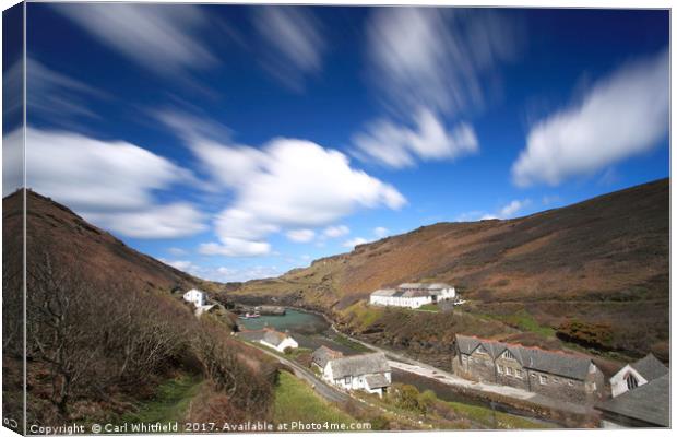 Boscastle in Cornwall, England. Canvas Print by Carl Whitfield