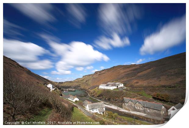 Boscastle in Cornwall, England. Print by Carl Whitfield