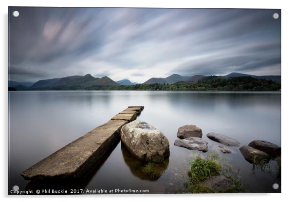 Isthmus Bay Long Exposure Acrylic by Phil Buckle