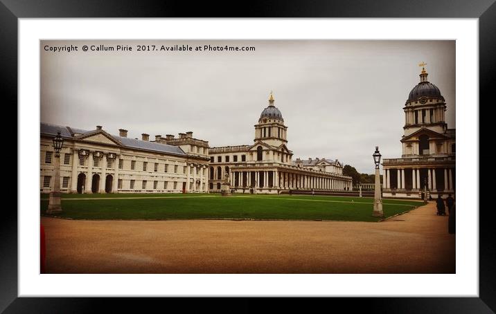 Old Royal Naval College Framed Mounted Print by Callum Pirie