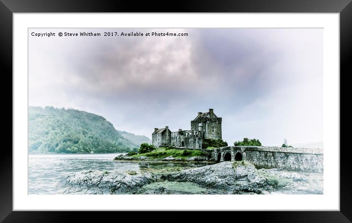 Eilean Donan Castle, Scotland. Framed Mounted Print by Steve Whitham