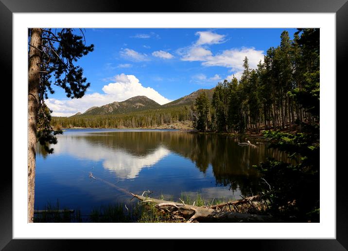 Dreamy Lake in The Rockies Framed Mounted Print by Christiane Schulze