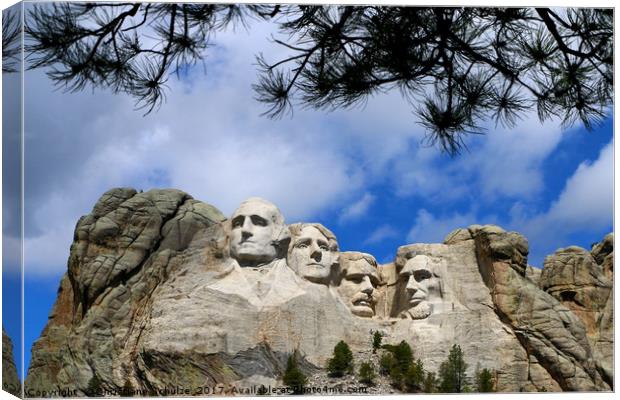 Mount Rushmore Canvas Print by Christiane Schulze