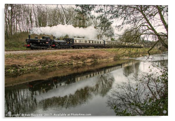 Dart Valley Double  Acrylic by Rob Hawkins