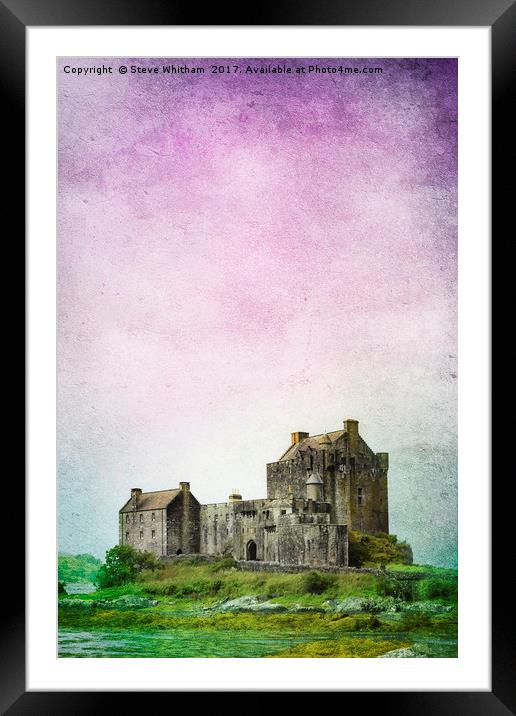 Eilean Donan Castle, Scotland. Framed Mounted Print by Steve Whitham