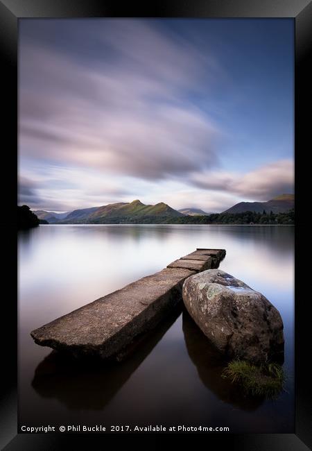 Isthmus Jetty Long Exposure Framed Print by Phil Buckle