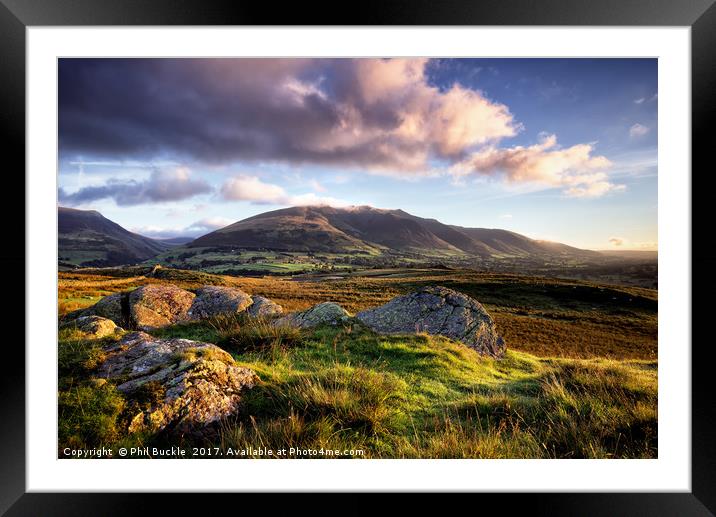 Low Rigg View Framed Mounted Print by Phil Buckle