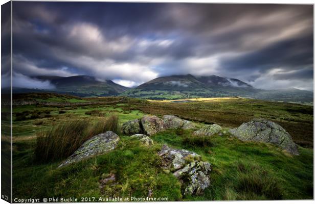 Low Rigg Fell Rocks Canvas Print by Phil Buckle