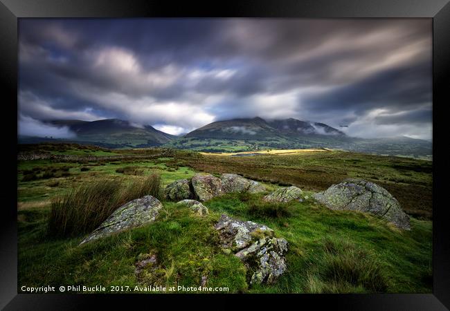 Low Rigg Fell Rocks Framed Print by Phil Buckle