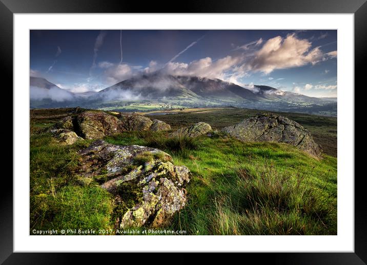 First light Low Rigg Framed Mounted Print by Phil Buckle