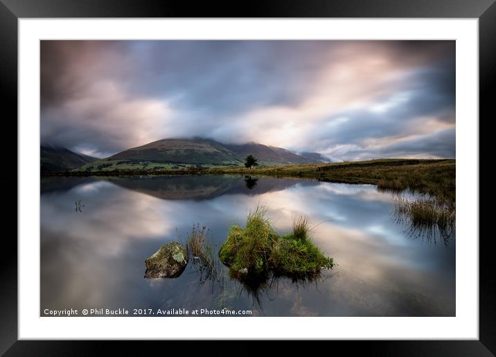 Tewet Tarn Morning Framed Mounted Print by Phil Buckle