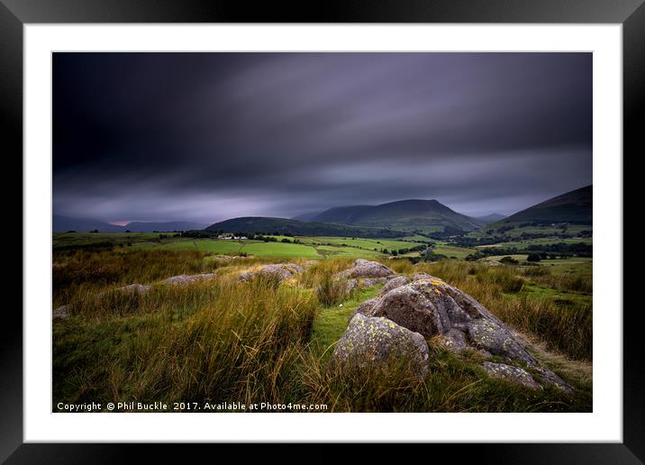 Skiddaw Mood Framed Mounted Print by Phil Buckle