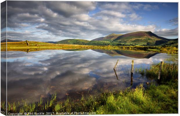 Clouds above Skiddaw Canvas Print by Phil Buckle