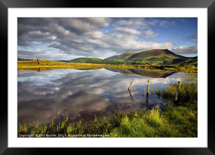 Clouds above Skiddaw Framed Mounted Print by Phil Buckle